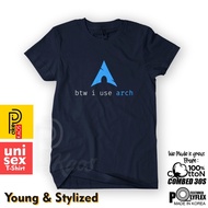 Oversized T-Shirt- Btw I USE ARCH Distro Short-Sleeved T-Shirt Cotton 1 Printed With Linux 30s User 