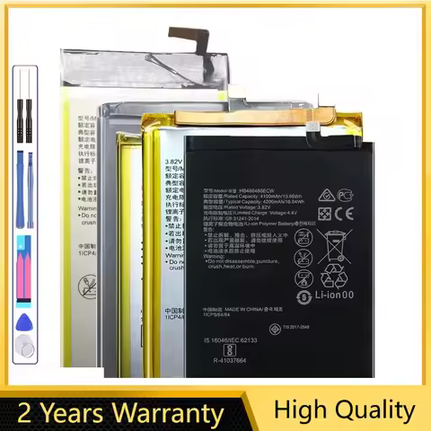 Battery for Huawei P7 P8 P9 P10 P20 P30 P40 Lite Mini Max Plus Pro 2017 G9 Y5 Prime 2017 2018 2019 Y