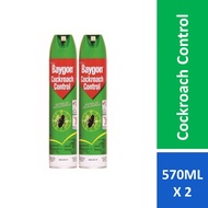 Baygon Cockroach Control Spray (570ml x 2) Twinpack