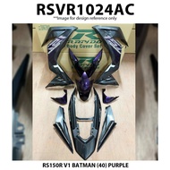 Rapido Cover Set Honda RS150R V1 Batman (40) Purple Black Blue White Accessories Motor RS 150 R Hitam Limited Edition