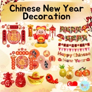 PartyMonkey 2026 Horse Year Chinese New Year Decoration Wall Decor Hanging Red Packet Paper Fan Fu B