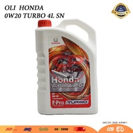 MESIN E-pro turbo sn 0w-20 4L 1L full Synthetic Honda Car engine oil 100% original Honda
