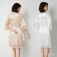 Bridal Silk Robe - Wedding & Bridesmaid Gown Alternative