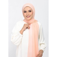 Bokitta Essential Powder Pink - Plain Crinkled Chiffon Hijab