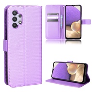 Samsung Galaxy A32 5G Casing Flip Phone Holder Stand Galaxy A32 5G Case Wallet PU Leather Back Cover