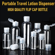 Plastic Bottle Travel Bottle Refill Bottle Flip Cap Bottle Travel Bottle Set Transparent Bottle