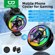 GOOJODOQ Magnetic Portable Cooler Fan Radiator Cooling for Pad Tablet Phone Gaming Low Noise