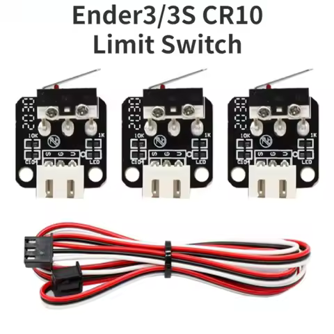 3D Printer Accessories X/Y/Z Axis End Stop Limit Switch 3Pin N/O N/C Easy to Use Micro Switch for CR
