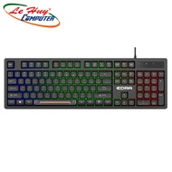 E-DRA EK506 Led Rainbow Mechanical Gaming Keyboard (Black/White/Pink) - Genuine product