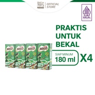 Nestlé MILO Activ-Go UHT Susu Cokelat 180ml x4