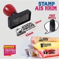 Chomellote Plastic Stamp, Cop Kalis Air, Cop ice cream, Cop Plastik aiskrim, Cop Plastik Waterproof