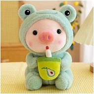 Pig Plush Pillow Pig Dressed Up As Frogs Tigers Rabbits Cute Plush Pillow Gifts for Boy Girl (9.8 in
