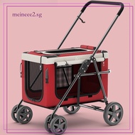 Foldable Pet Stroller Pet Carrier Portable Cat Stroller Detachable Dog Trolley Outdoorpet Trolley Me