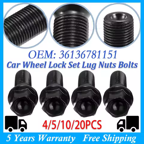 M14x1.25 New 4/5/10/20PCS Car Wheel Lug Bolt Nuts For BMW 1 3 5 7 Series X1 X3 X5 X6 F20 F30 F07 F25