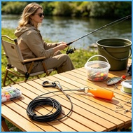 Fish Holder Stringer Portable Heavy Duty Stainless Steel Kayak Fishing Wading Stringer for Fishermen