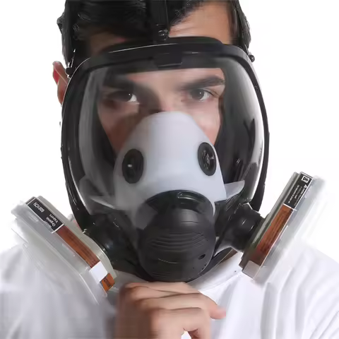 7 in 1 Chemical Full Gas Mask 6800 gas mask Dust Respirator Paint Insecticide Spray Silicone Full Fa