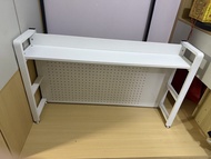 白色金屬書架 洞洞板 九成新