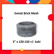 3" Exmet Wire Mesh / Dawai Ikat Bata/ Ex met Brick Mesh Reinforcement