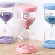 50- Pastel Colored Hourglass 15 Minutes New Year's Gift