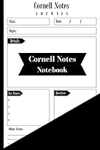 Cornell Notes Notebook: Cornell Notes Notebook Small | Cornell Notes Notebook Paper | Cornell Note T