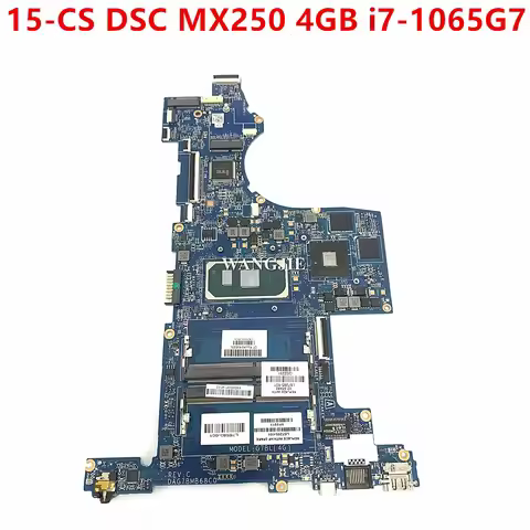 For HP PAVILION 15T-CS300 15-CS Laptop Motherboard L67285-601 DAG7BMB68C0 DSC MX250 4GB i7-1065G7 WI