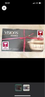 日本製造 Visions Diamond 6 piece set 康寧晶鑽鍋