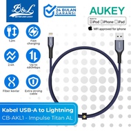 [✅Garansi] Aukey Kabel Iphone Usb To Lightning Mfi Impulse Titan