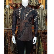 Most Suitable For... Men's Long Sleeve Slim Fit Batik Shirt Modern Slimfit Men's Batik Shirt