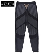 Prada 尼龍科技印花修身緊身褲，女款，黑色，44碼