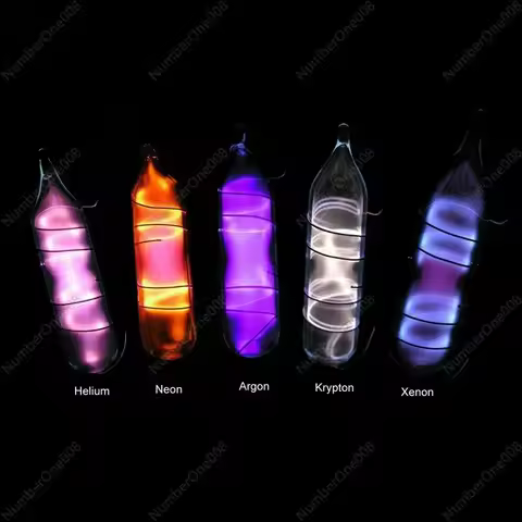 Glass Sealed Rare Gas Glow Discharge Tube Helium Neon Argon Krypton Xenon Inert Gas Light Tube for C