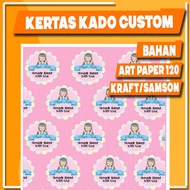 Custom Gift Wrapping Paper a3+ Size Art Paper Hvs Kraft Material Free Safety Sleeve