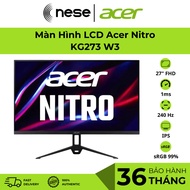 Acer Nitro KG273 W3 Monitor 27” IPS FHD 240Hz 0.5ms 99% sRGB BH 36T