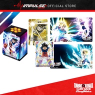 Dragon Ball Scg Fusion World Official - Card Case Son Goku / Playmat (Leader / Son Gohan)