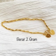 2 Gram Young Gold Rice Chain Bracelet