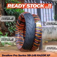 SWALLOW RAZOR SB-148 SOFT COMPOUND 130/80-12 TUBELESS OUTER TIRE Ring 12 AUTOMATIC SCOOTER