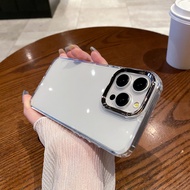 Electroplated Photo Frame Transparent Casing for IPhone 15 14 13 12 11 8 7 6 X Xs Xr Pro Plus Max Ph