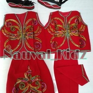 Kalimantan Traditional Clothes/Dayak Kindergarten Children (A Pair)