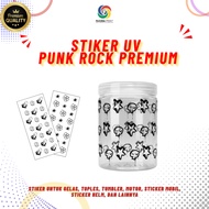 UV STICKERS - PUNK ROCK THEME FOR GLASS, JARS, TUMBLERS | UV STICKERS, MOTORCYCLE STICKERS, CAR STIC