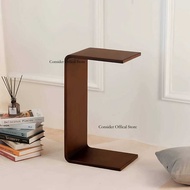 Solid Wood Side Table Sofa Coffee Table C-shaped  Corner Table