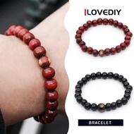 [ILOVEDIY] Men Women Wood Beads Chinese Buddhist Bracelets Rappers Jewelry Gifts Sandalwood Buddha Meditation Prayer Bead bracelet