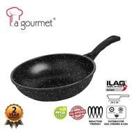 Shogun Senjo Plus 28cm x 8.5cm Marble Tempura Wok with Induction
