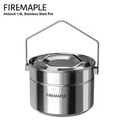 Fire-Maple Antarcti 1.8L Stainless Steel Pot SUS304 Bushcraft Hiking Camping Bonfire Cookware Set St