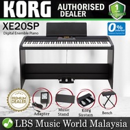 Korg XE20SP 88 Key Digital Ensemble Piano with Hammer Action with 3 Pedal Unit and Wooden Stand (XE2