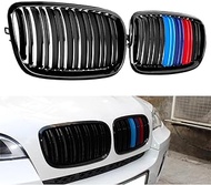 Grille for BMW X5 E70 X6 E71 E72 2007-2013, 1 Pair Double Slat Kidney Grille Racing Grilles