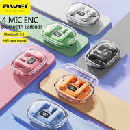 AWEI TWS T85 ENC Noise Cancelling Bluetooth Sports Earphone True Wireless Earbud Earphone Bass HiFi Sound Quality