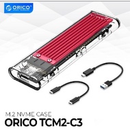 Orico NVME SSD Enclosure Dual protocol TCM2M-C3 CASING SSD NVME EXTERNAL