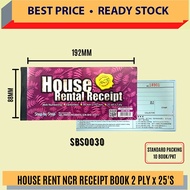 HOUSE RENT NCR RECEIPT BOOK 2 PLY x 25'S / RECEIPT BOOK / HOUSE RENTAL RECEIPT BOOK