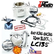 LC135/Y15ZR Racing Ceramic Block 73MM/72MM/70MM/68MM Raey King (RK Racing) Parts With Forged FJN Pis