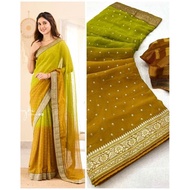1 Minute Readymade Georgette Saree Readystock Dress