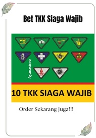 Atribut Pramuka Badge TKK Siaga Wajib Pramuka | Badge Bordir
